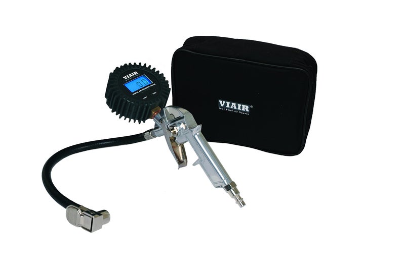 VIAIR 00042 Digital Tire Inflation Gun with 2.5" Gauge and Carry Bag, Black - Image 1